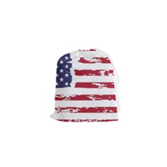 America Unite Stated Red Background Us Flags Drawstring Pouch (xs) by Jancukart