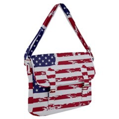 America Unite Stated Red Background Us Flags Buckle Messenger Bag by Jancukart