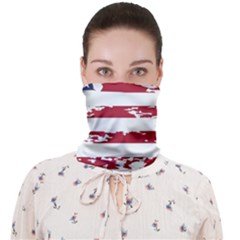 America Unite Stated Red Background Us Flags Face Covering Bandana (adult) by Jancukart