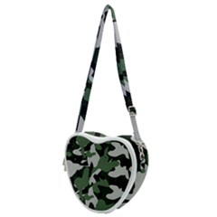 Camouflage Camo Army Soldier Pattern Military Heart Shoulder Bag by Jancukart