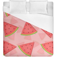 Background Watermelon Pattern Fruit Food Sweet Duvet Cover (king Size) by Jancukart