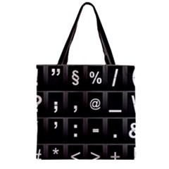 Timeline Character Symbols Alphabet Literacy Read Zipper Grocery Tote Bag by Jancukart