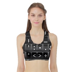 Timeline Character Symbols Alphabet Literacy Read Sports Bra With Border by Jancukart