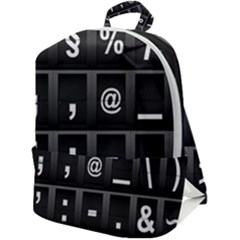 Timeline Character Symbols Alphabet Literacy Read Zip Up Backpack by Jancukart