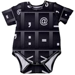 Timeline Character Symbols Alphabet Literacy Read Baby Short Sleeve Bodysuit by Jancukart