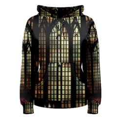 Stained Glass Window Gothic Haunted Eerie Women s Pullover Hoodie by Jancukart