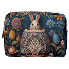 Easter Bunny Rabbit Flowers Easter Happy Easter Make Up Pouch (medium)