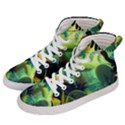 Jungle Rainforest Tropical Forest Jungle Scene Women s Hi-Top Skate Sneakers View2