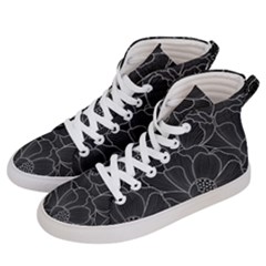 Flower Pattern Background Floral Beautiful Bloom Women s Hi-top Skate Sneakers by Jancukart