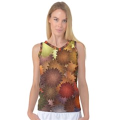 Flower Flora Decoration Pattern Drawing Floral Women s Basketball Tank Top by Jancukart