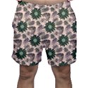 Floral Flower Spring Rose Watercolor Wreath Men s Shorts View1