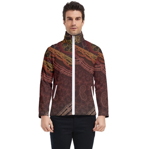 Fractal Pattern Geometric Pattern Men s Bomber Jacket by danenraven