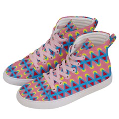  Women s Hi-top Skate Sneakers W/ Abstract Design