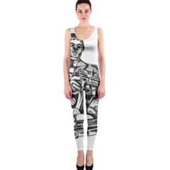 Scarface Movie Traditional Tattoo One Piece Catsuit by tradlinestyle