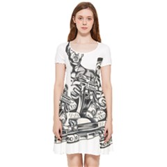 Scarface Movie Traditional Tattoo Inside Out Cap Sleeve Dress by tradlinestyle