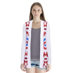 Im Fourth Dimension Adkps Drape Collar Cardigan