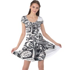 Scarface Movie Traditional Tattoo Cap Sleeve Dress by tradlinestyle