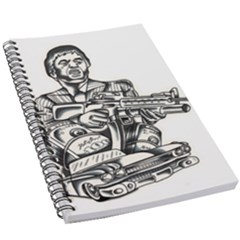 Scarface Movie Traditional Tattoo 5 5  X 8 5  Notebook by tradlinestyle