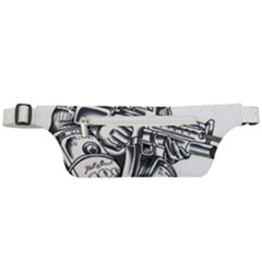 Scarface Movie Traditional Tattoo Active Waist Bag by tradlinestyle