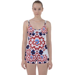  Im Fourth Dimension Adkps Strap Tie Front Two Piece Tankini