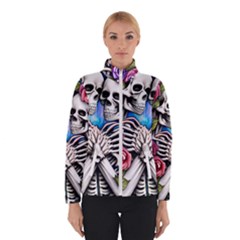 Floral Skeletons Women s Bomber Jacket