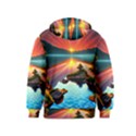 Sunset Over A Lake Kids  Pullover Hoodie View2