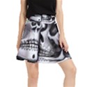 Black Skulls Red Roses Waistband Skirt View1