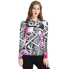 Floral Skeletons Women s Long Sleeve Rash Guard by GardenOfOphir