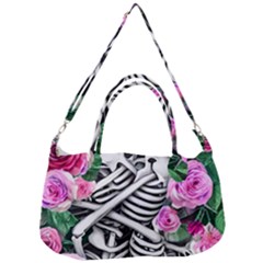 Floral Skeletons Removal Strap Handbag by GardenOfOphir