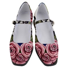 Skulls And Flowers Women s Mary Jane Shoes by GardenOfOphir