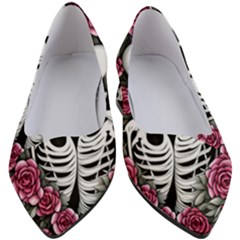 Black And White Rose Sugar Skull Women s Block Heels  by GardenOfOphir