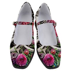 Gothic Floral Skeletons Women s Mary Jane Shoes by GardenOfOphir
