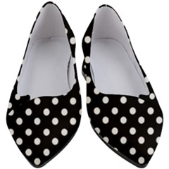 Black And White Polka Dots Women s Block Heels  by GardenOfOphir