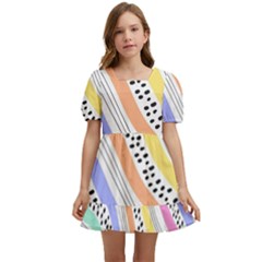 Background Abstract Wallpaper Kids  Short Sleeve Dolly Dress by Ravend