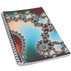 Fractal Spiral Art Math Abstract 5 5  X 8 5  Notebook by Ravend