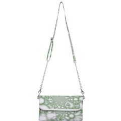 Green Abstract Fractal Background Texture Mini Crossbody Handbag by Ravend