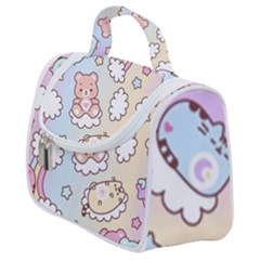 Pusheen Carebears Bears Cat Colorful Cute Pastel Pattern Satchel Handbag by Sapixe