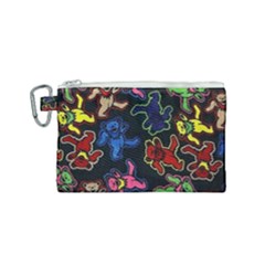 Bears Colors Dead Head Deadhead Grateful Dead Canvas Cosmetic Bag (small) by Sapixe