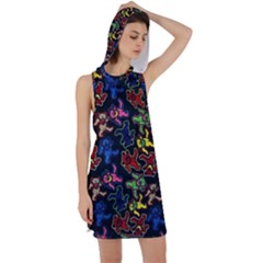 Bears Colors Dead Head Deadhead Grateful Dead Racer Back Hoodie Dress by Sapixe