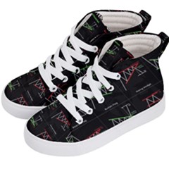 Chart Pattern Kids  Hi-top Skate Sneakers