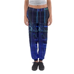 Screen Glitch Broken  Crack  Fracture  Glass Pattern Women s Jogger Sweatpants by Sapixe