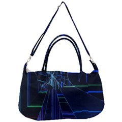 Screen Glitch Broken  Crack  Fracture  Glass Pattern Removal Strap Handbag