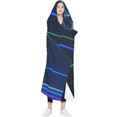 Screen Glitch Broken  Crack  Fracture  Glass Pattern Wearable Blanket