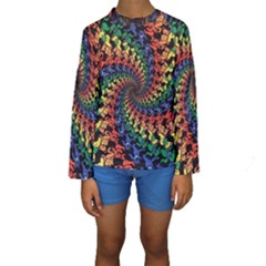 Deadhead Bears Band  Colorsdead Head Grateful Dead Pattern Kids  Long Sleeve Swimwear