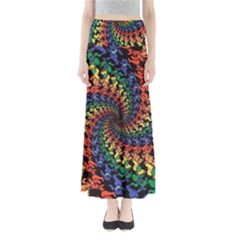 Deadhead Bears Band  Colorsdead Head Grateful Dead Pattern Full Length Maxi Skirt