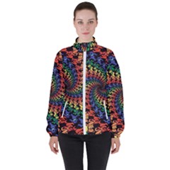 Deadhead Bears Band  Colorsdead Head Grateful Dead Pattern Women s High Neck Windbreaker