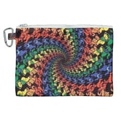 Deadhead Bears Band  Colorsdead Head Grateful Dead Pattern Canvas Cosmetic Bag (xl)