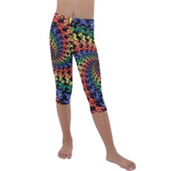 Deadhead Bears Band  Colorsdead Head Grateful Dead Pattern Kids  Lightweight Velour Capri Leggings 