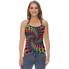 Deadhead Bears Band  Colorsdead Head Grateful Dead Pattern Basic Halter Top