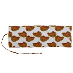 Biscuits Photo Motif Pattern Roll Up Canvas Pencil Holder (m)